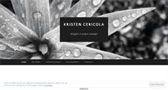 Desktop Screenshot of kristencericola.com